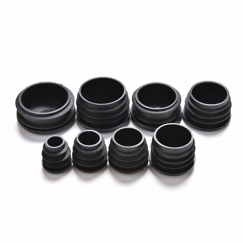 10Pcs/lot Plastic Furniture Leg Plug Blanking End Cap Bung For Round Pipe Tube Out Diameter: 16/19/22/25/28/30/32/35mm