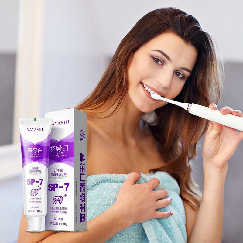 White Toothpaste Teeth Brightening Whitener And Stain Remover Brightening Toothpaste For Adult Oral Care Cavity Prevention 4.2OZ