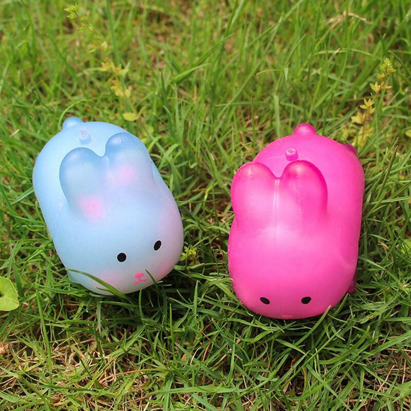 Jumbo Kawaii Animal Cute Chick Rabbit Squishies, alivio del estrés de elevación lenta, juguetes Fidget para apretar para niños