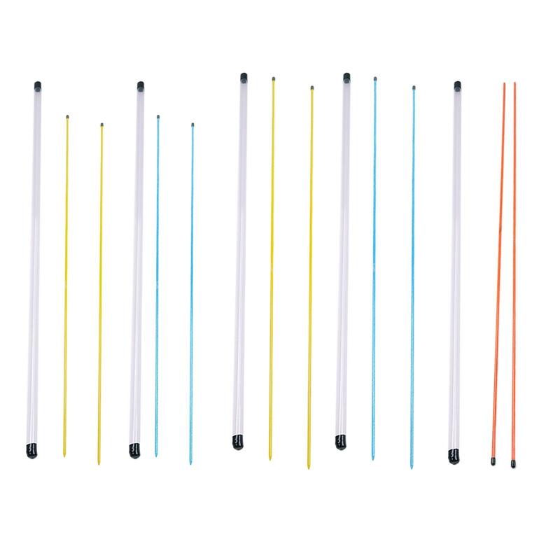 Golf Alinhamento Sticks com caixa clara do tubo, Prática de golfe Rods para Swing Putting, 2pcs