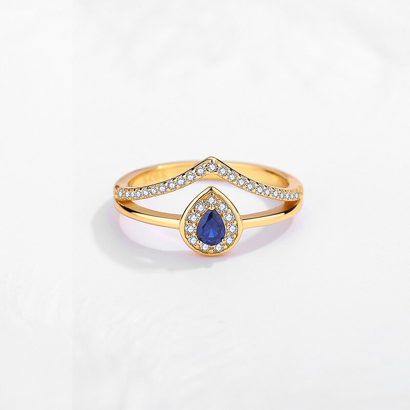 KALETINE cuore femminile 925 anelli in argento Sterling per le donne lucido zircone amante gioielli da sposa festa alla moda anello Fine