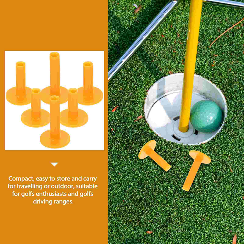 6 Pcs Golf Balls Set Golf Ballss Practice Mats Training Accessories Balls Holder Supplies Tees Heighten