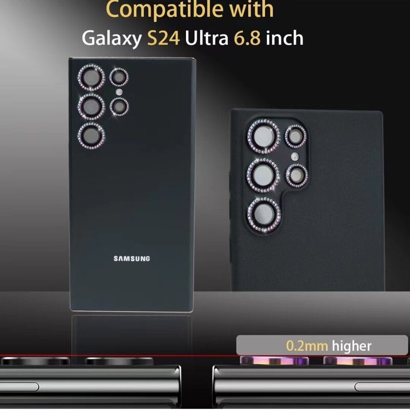 Цветной защитный чехол для камеры Samsung S24Ultra, металлический чехол для Samsung S24 S24 Plus, аксессуары