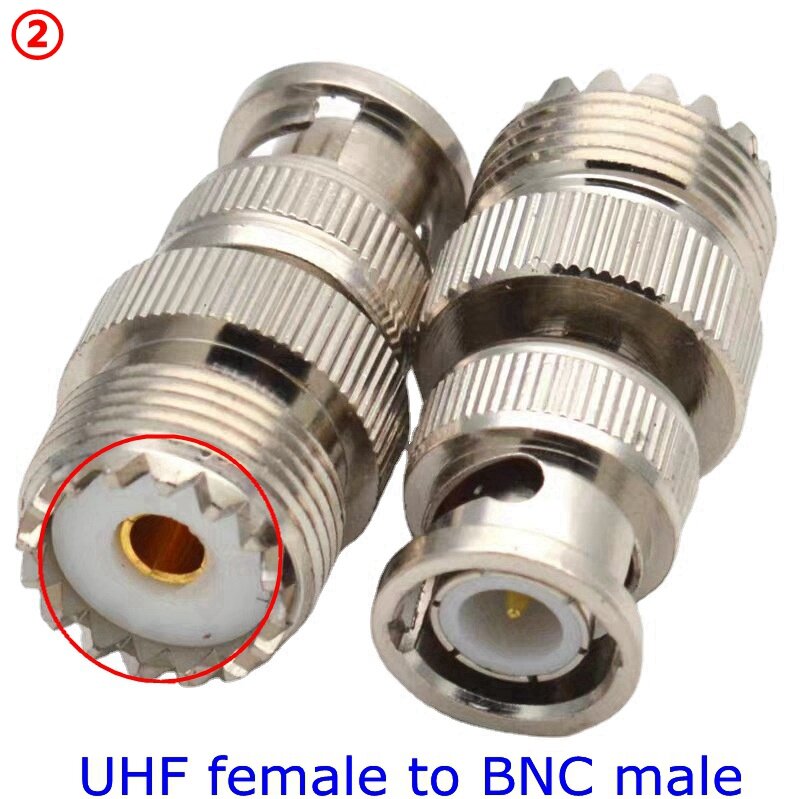 SO239 PL259 UHF mâle/femelle vers BNC mâle/femelle, 1 pièce, connecteur Q9 BNC vers UHF PL259 SO239, coaxiale à Angle droit, livraison rapide, cuivre