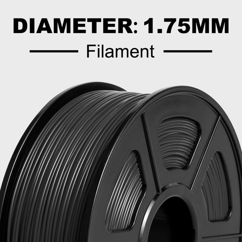 SUNLU-filamento PLA PETG PLA Plus, 10 rollos de filamentos 3D, 1 kg/rollo, 1,75mm, 100% líneas de filamentos, para impresión 3D de la UE y EE. UU.