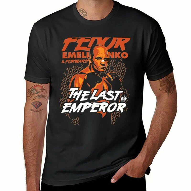 Fedor Emelianenko camiseta masculina, T gráfico, tamanho positivo, tops personalizados, novo
