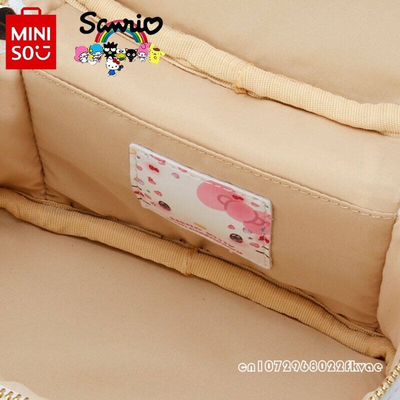 MINISO-Hello Kitty Sac à bandoulière pour femme, sac à main pour fille, frais et polyvalent, petit sac initié, mode, haute qualité, E27
