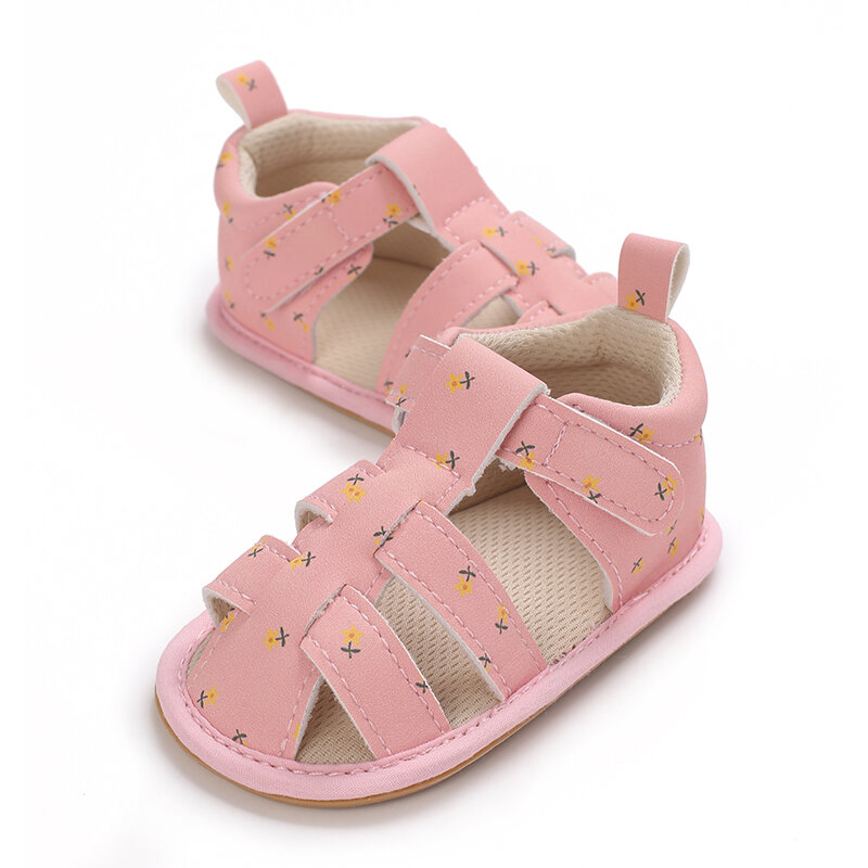 Sandalias suaves para bebé de 0 a 18 meses, zapatos Baotou antipatadas de suela blanda para caminar, novedad de verano