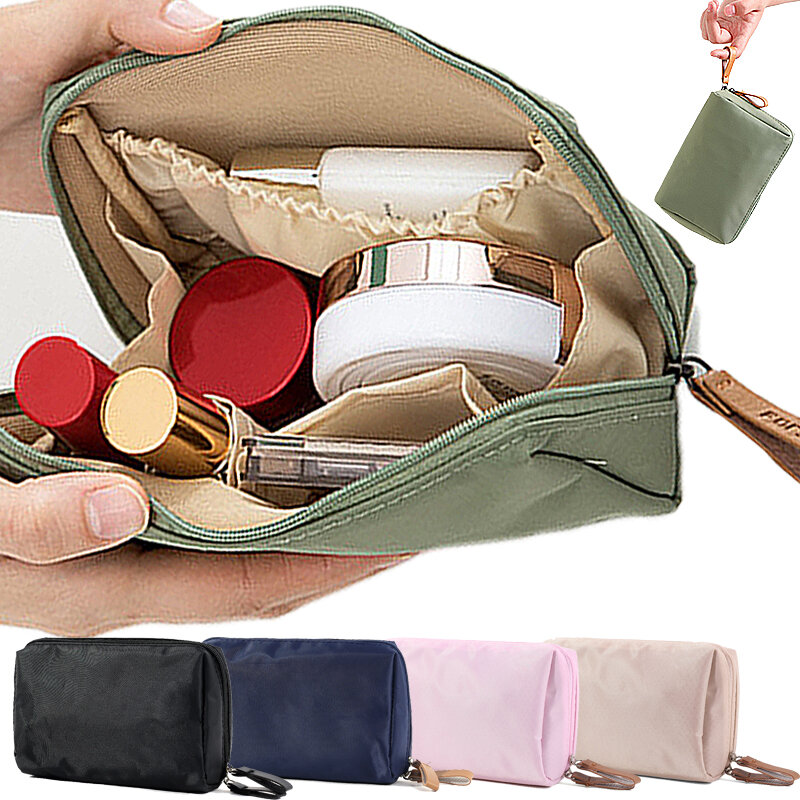 새로운 여성의 휴대용 메이크업 가방 간단한 일본 리퀴드 파운데이션 브러쉬 보관 가방, 방수 및 방진 여행 워시 케이스