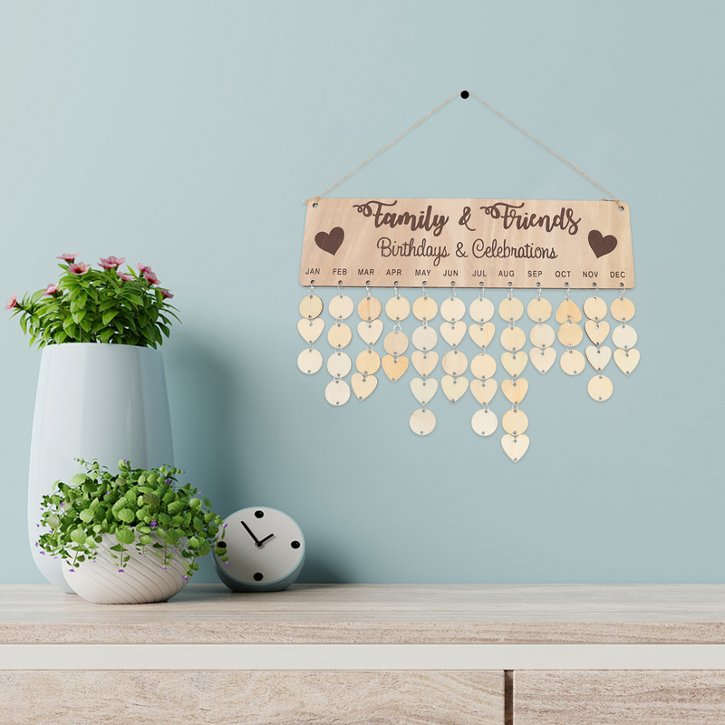 Home Deocr Home Hanging Decoration Family Hearts Home Wall Hanging Wall Hanging Signs Board con tag Hanging