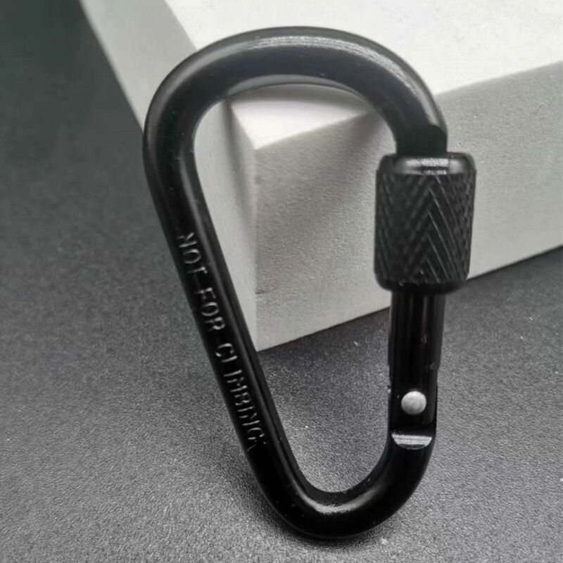 4Pcs New Safety Equipment Climbing Button Alloy Carabiner Buckle Keychain Camping Hiking Hook