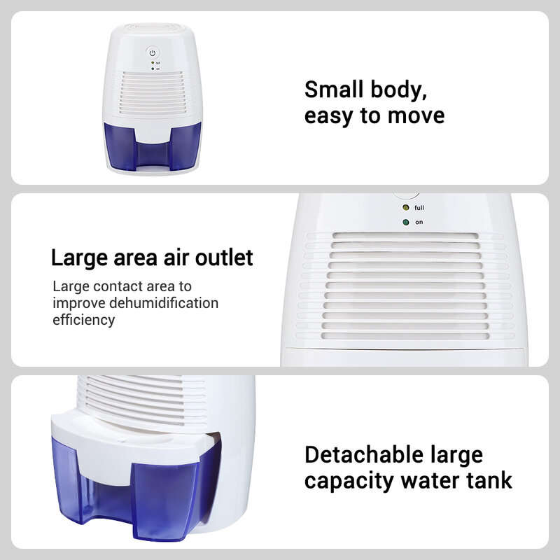 Secador de ar elétrico doméstico, Grande capacidade umidade absorvente, Desumidificador armário, Desumidificador de umidade