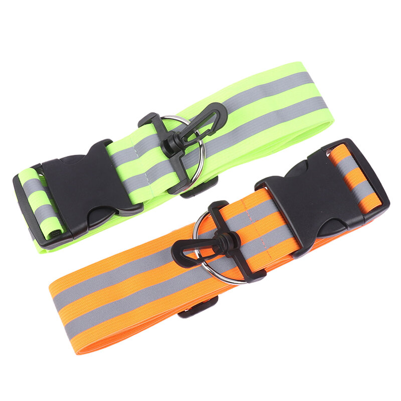Cintura di sicurezza riflettente cintura riflettente di sicurezza notturna ad alta visibilità con striscia elastica riflettente regolabile