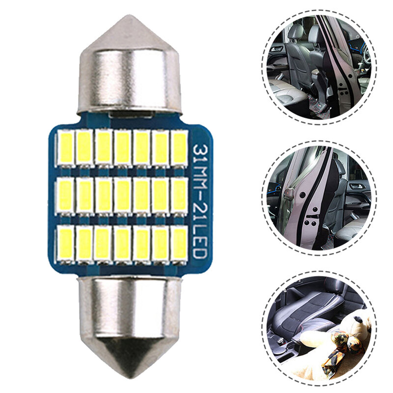 Высококачественная новая автомобильная лампа для чтения Φ багажник номерной знак светильник теплый белый двойной наконечник для DC12V высокая яркость