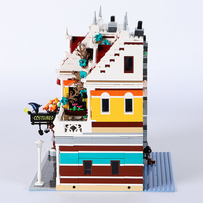 Jiestar-bloques de construcción de una casa Modular para niños, juguete de ladrillos para armar tienda de ropa Moc, ideal para regalo de Navidad, código 89131, compatible con 3065 piezas