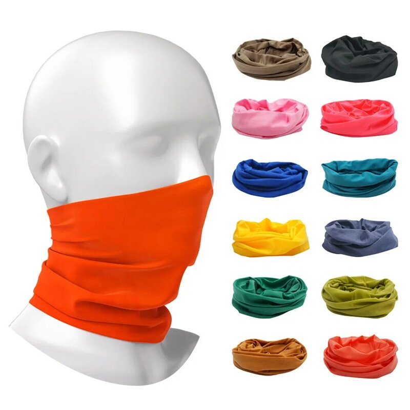 Seamless Riding Face Mask Dustproof Bandana Men Tube Polyester Neck Cover Gaiter Balaclava Women Head Scarf Bike Hiking Headband