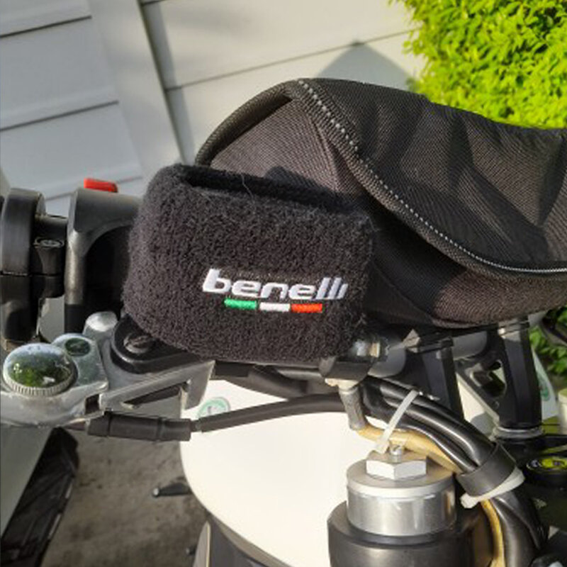 สำหรับ Benelli TRK 502X TRK 502 X Leoncino 500 BJ500รถจักรยานยนต์ด้านหลังเบรคอ่างเก็บน้ำสายรัดข้อเท้าฝาครอบถังน้ำมันถ้วย protector
