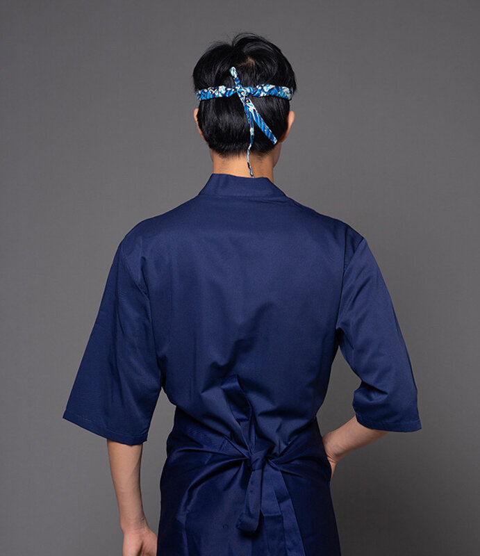Японская кухня мужской костюм шеф-повара Летняя женская кухонная куртка Рабочая одежда для отеля Ресторан Официант женская рубашка