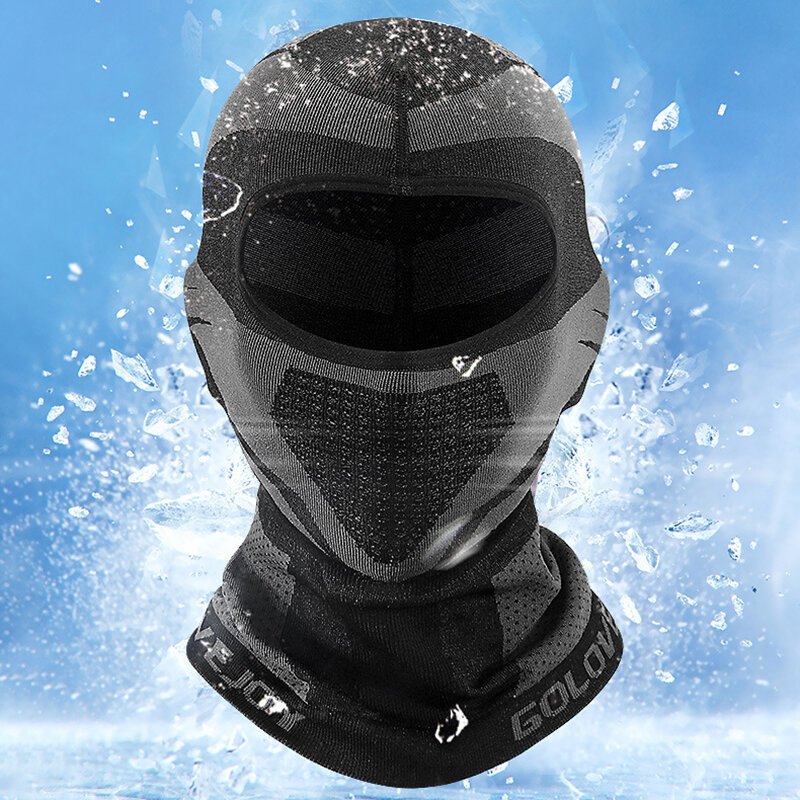 Pasamontañas transpirable para casco de motocicleta, máscara facial completa a prueba de viento, protector solar, accesorios de ciclismo