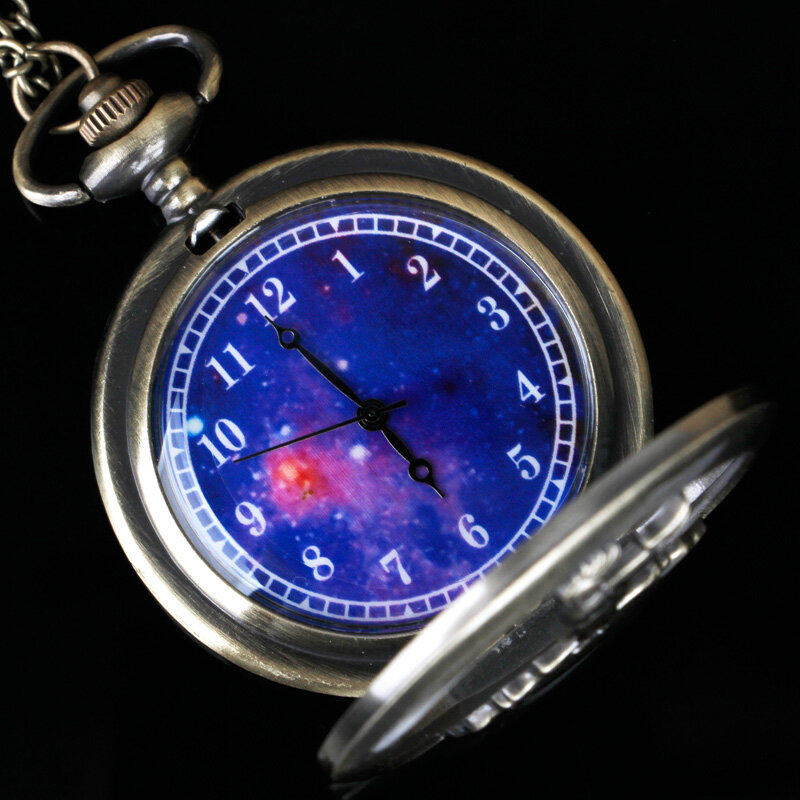Collana di orologi da tasca al quarzo Casual letterario con catena orologio da tasca creativo migliori regali per bambini relojes de bolsillo