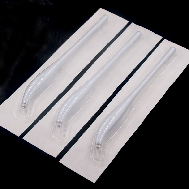 5/10Pcs strumenti manuali Microblading monouso penna manuale sterilizzata Microblading a forma di U curva con spugna per trucco permanente
