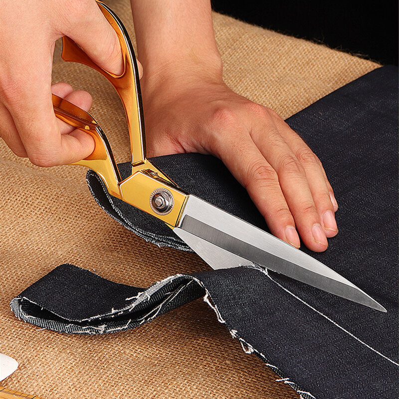 Profesjonalne krawiectwo nożyce nożyczki do szycia nożyce krawieckie ze stali nierdzewnej w stylu Vintage do odzież z tkaniny narzędzie do majsterkowania do robótek ręcznych