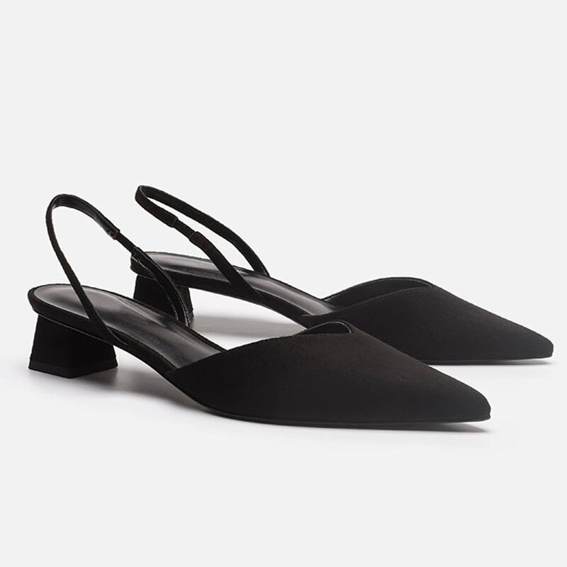 Sandalias de tacón alto con punta puntiaguda para mujer, zapatos de diseñador para fiesta de boda, vestido de banquete, moda de verano, 2022
