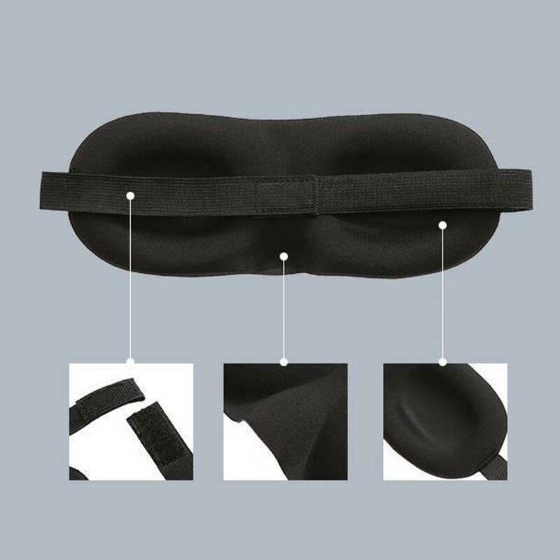Eye Relax Massager strumenti di bellezza 3D Sleeping Eye mask Travel Rest Aid Eye Mask Cover Patch beaded Soft Sleeping Mask Blindfold