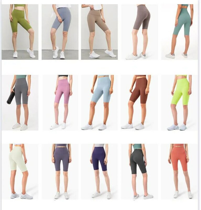 Pantalones cortos de cintura alta para mujer, mallas ajustadas de cadera de melocotón, ropa de gimnasio