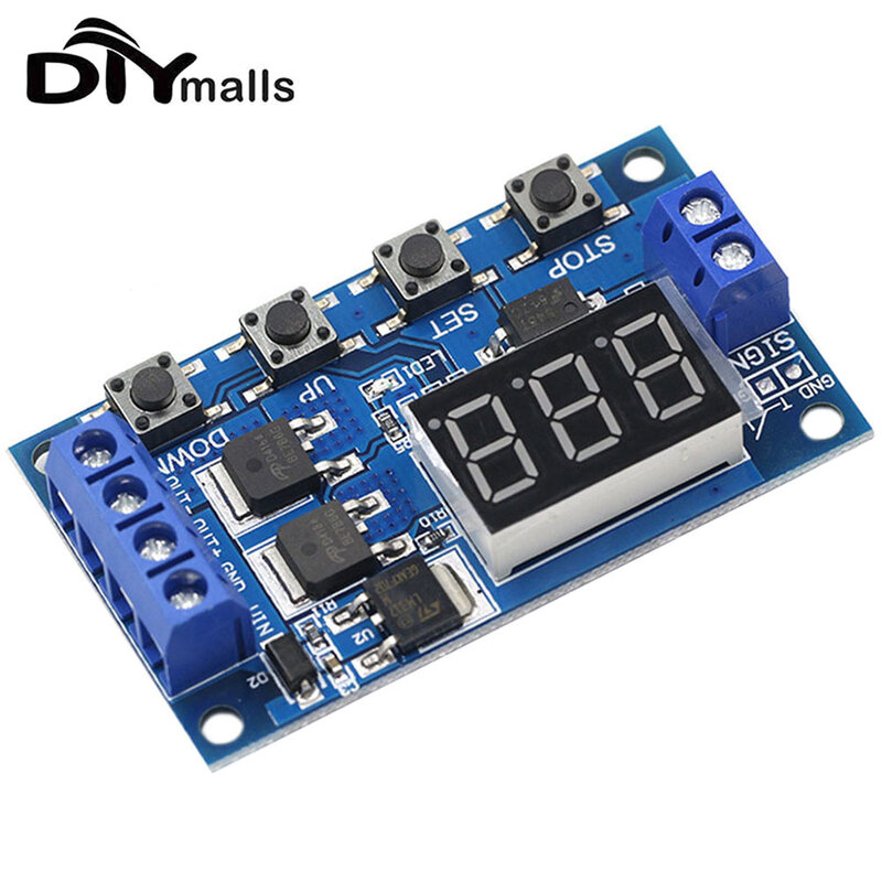DC 12V 24V Dual MOS LED Digital Time Delay Relay Trigger Cycle Timer Delay Switch Circuit Board HCW-M135 Timing Control Module
