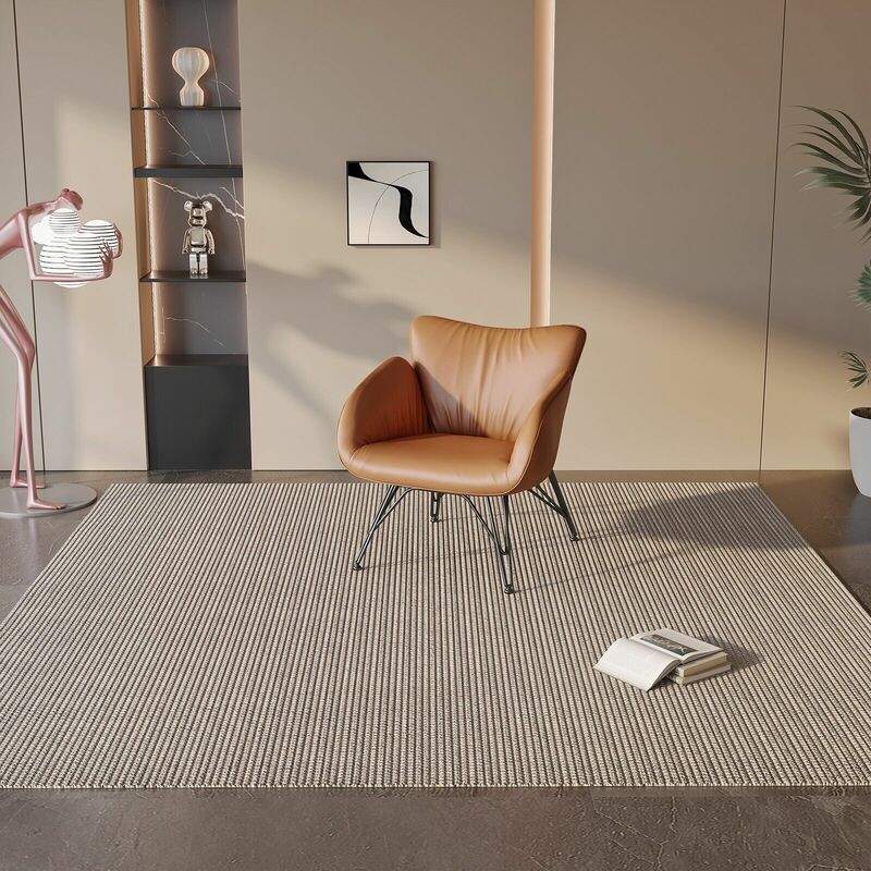 Poltrona moderna con accento in pelle usa con sedia singola da soggiorno con struttura in acciaio