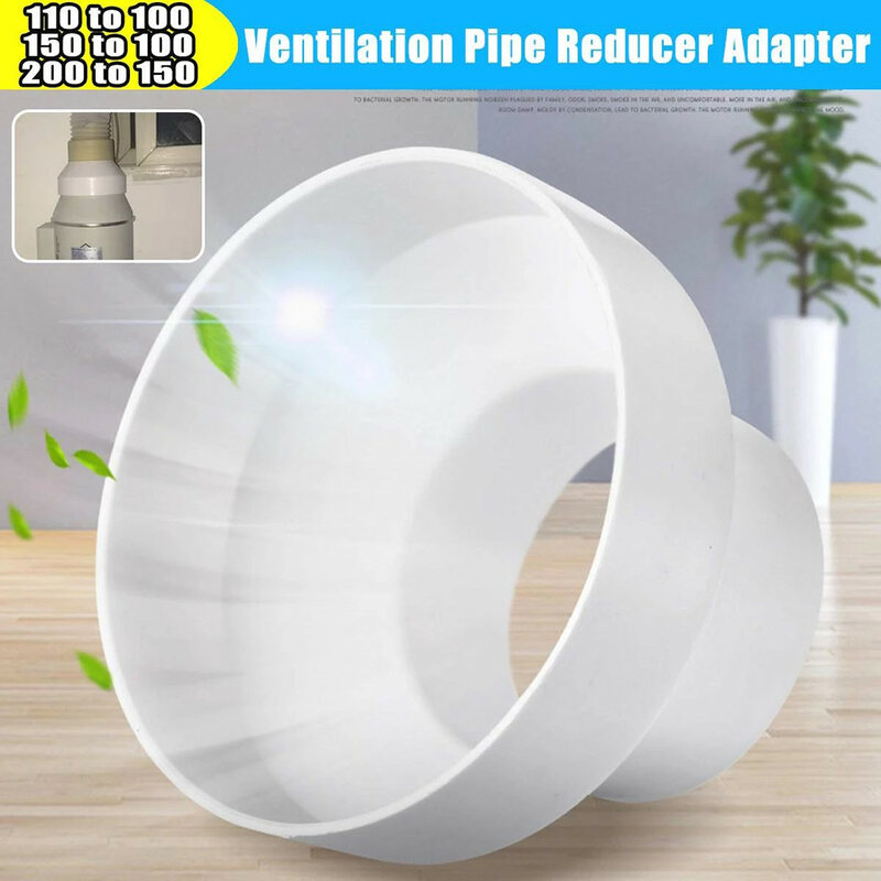110 To 100/150 To 100/200 To 150 mm Ventilation Pipe Reducer Adapter Pipe Fittings ABS For Air Ventilation Systems Vents Parts