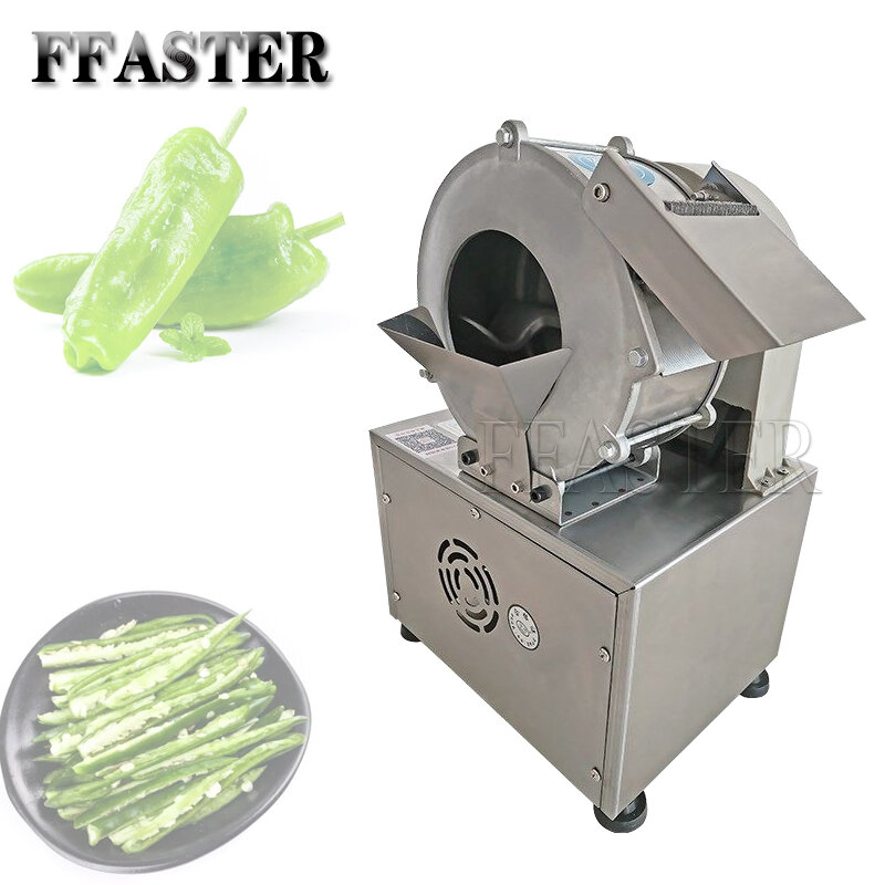 Máquina de corte vegetal automática multifuncional, comercial, cenoura, fatiador de gengibre, triturador elétrico de batata, 110V