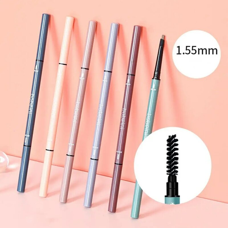 Eyebrow Pencil Natural Easy To Use Ultra-fine Eyebrow Geometric Long-lasting Cosmetics Pencil Colorful selling Dual-end W2F3