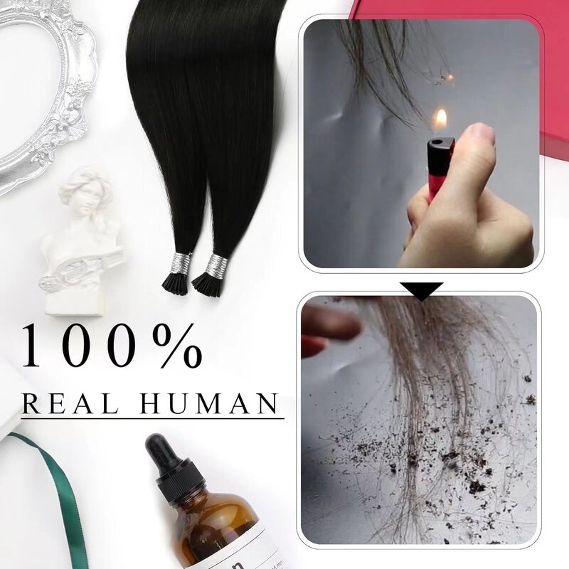人間の髪の毛の延長,カプセル化ケラチン,ナチュラルフュージョン,100ストランド,32インチ,34in