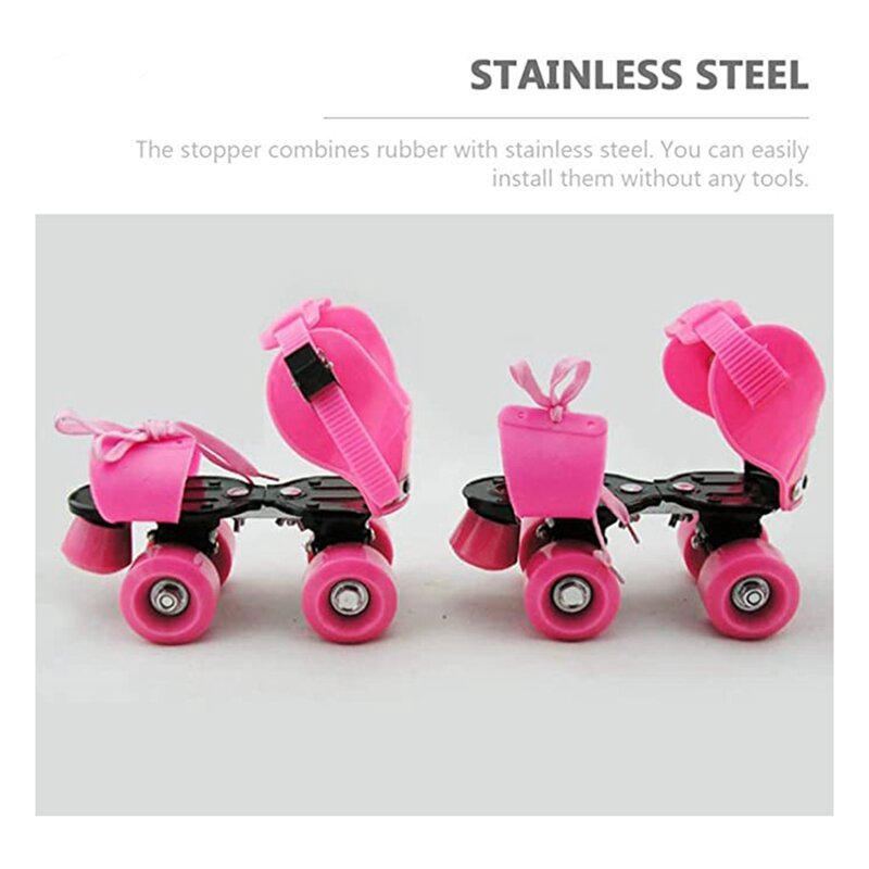 2 Rubber Roller Skate Toe Stops, Roller Skate Toe Stop And Stopper, Plug For Roller Skates, Rubber Brake Block Stopper