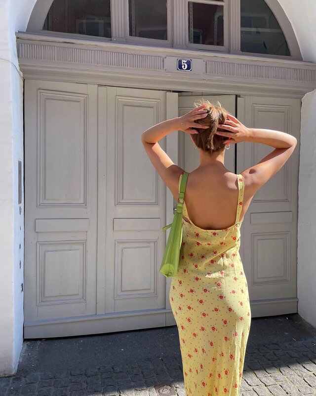 Women Floral Print Spaghetti Strap Long Dress Elegant Bodycon Tank Dress Sleeveless Maxi Dress Summer Streetwear