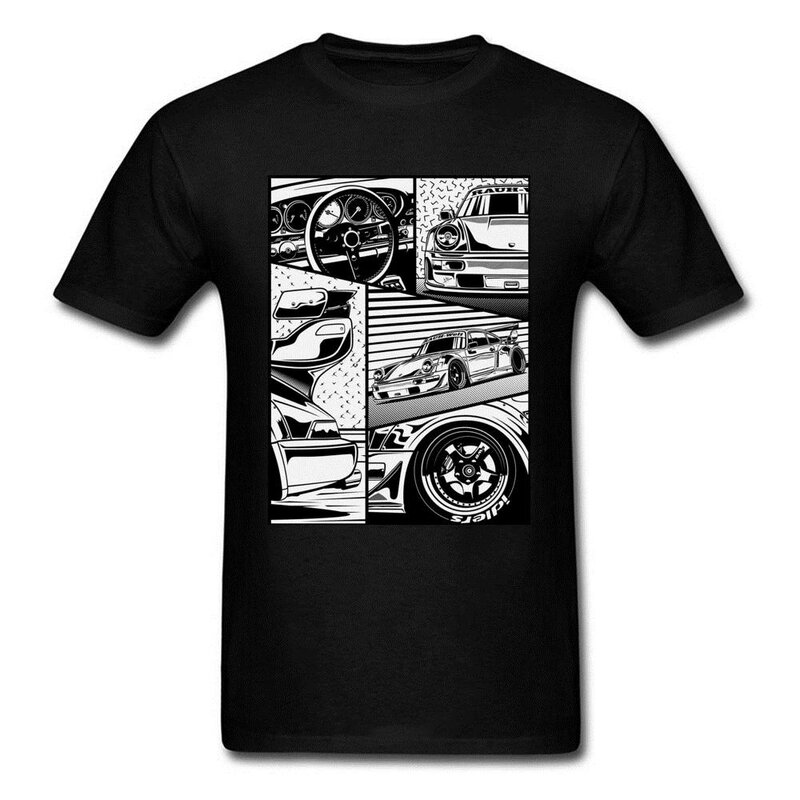 Japanese Car Details Structure JDM Tshirts Auto Car Summer Fall  Cotton O-Neck Men T Shirt Short Sleeve Printed Clothes