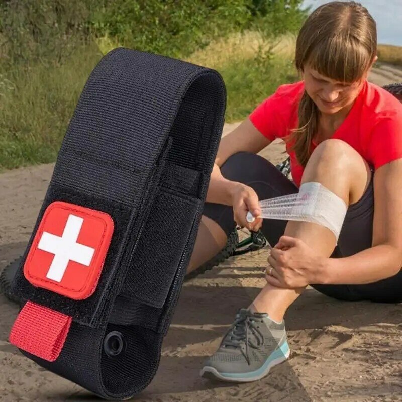 กระเป๋าที่วางกระเป๋าสายรัดทางการแพทย์ซองใส่สายรัดห้ามเลือด TQ กระเป๋าเฉือนทางการแพทย์สำหรับการเดินทางเดินป่าตั้งแคมป์