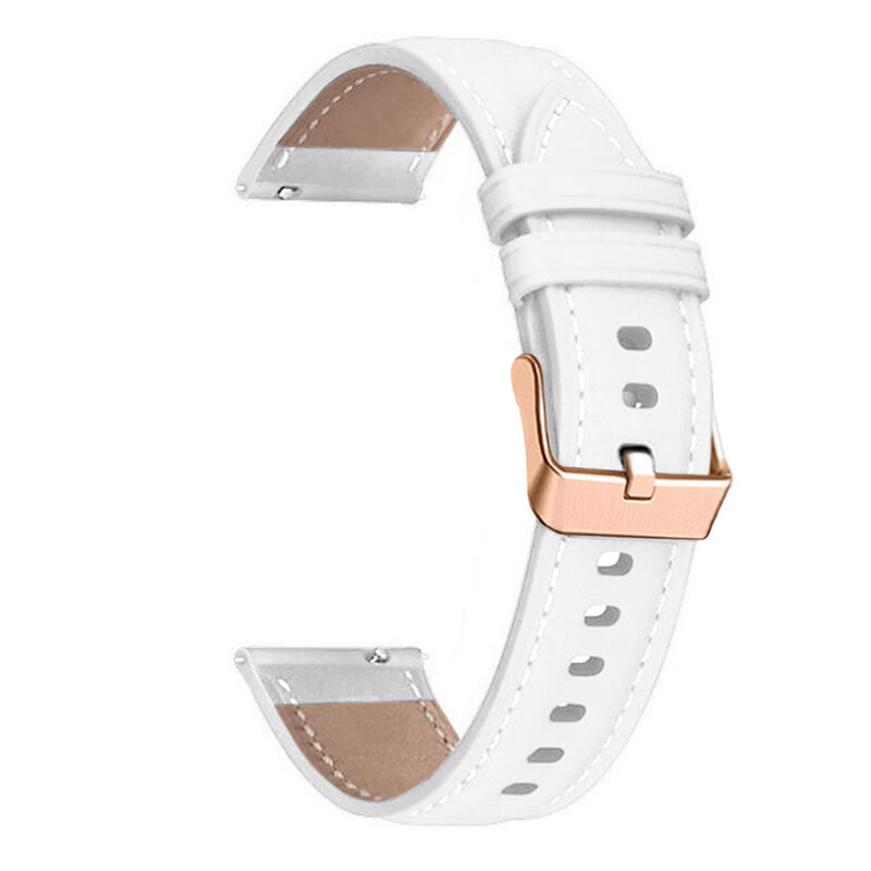 Correa de cuero de 20mm para Garmin Vivomove Luxe, Trend, Style, Sport, HR, Vivomove 3 Band Bracelet, Venu SQ 2 Music Watchband