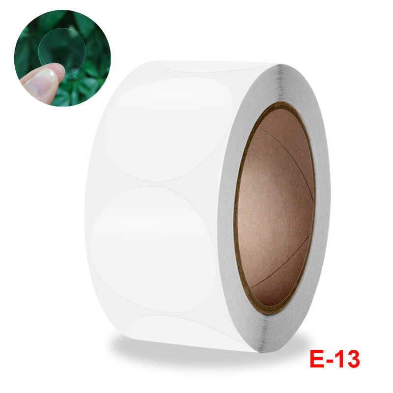500 Pcs 1 Inch Round Clear Sticker Sealed Label Gift Box Packaging 1.5 Inch Transparent Stickers Handmade Sealing Stickers