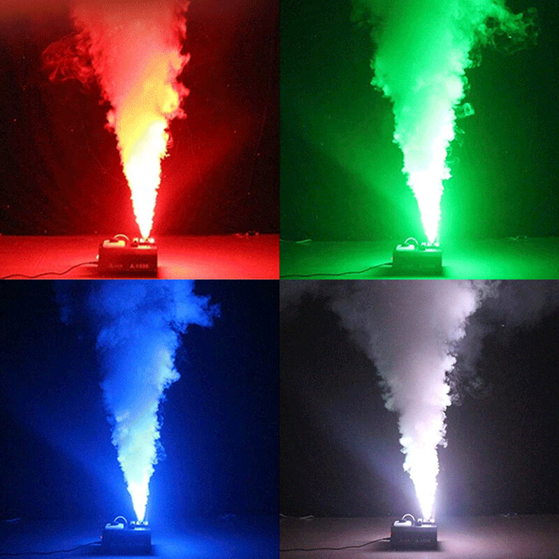 Maszyna do mgły Led 1500W pionowy maszyna do dymu 24 × 9W RGB etap profesjonalny efekt Fogger 110V 220V opcjonalne