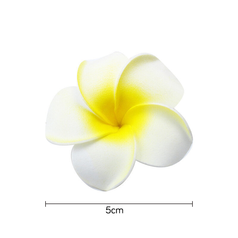 Summer Plumeria Flower Hair Clips para mulheres e meninas, grampos bonitos, Egg Flower Barrettes, festa de casamento havaiana, acessórios para cabelo