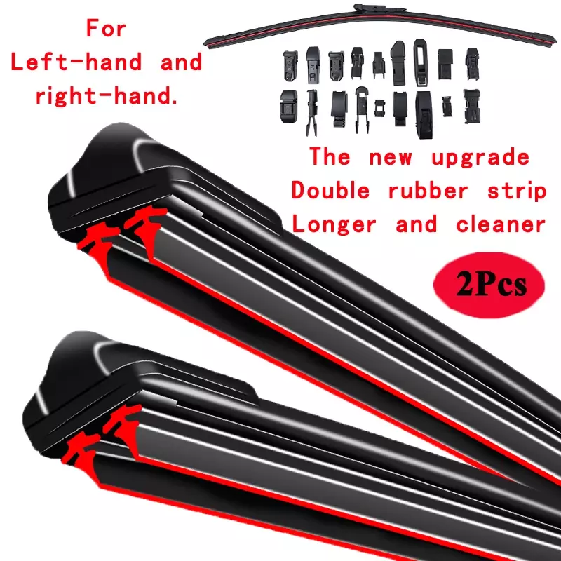 2x for Hyundai I20 BC3 BI3 2021 2022 Front Rear Set Wiper Blades Cutter Brushes Window Cleaning Auto Replacement Parts U J Hook