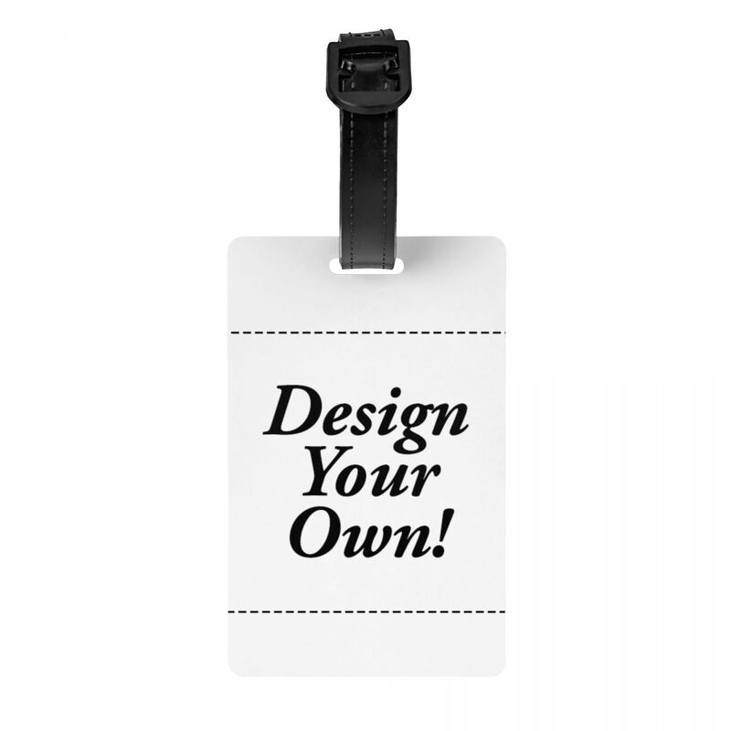 Progetta la tua etichetta per bagagli per valigie simpatica stampa Logo personalizzata etichette per bagagli copertina per la Privacy carta d'identità con nome