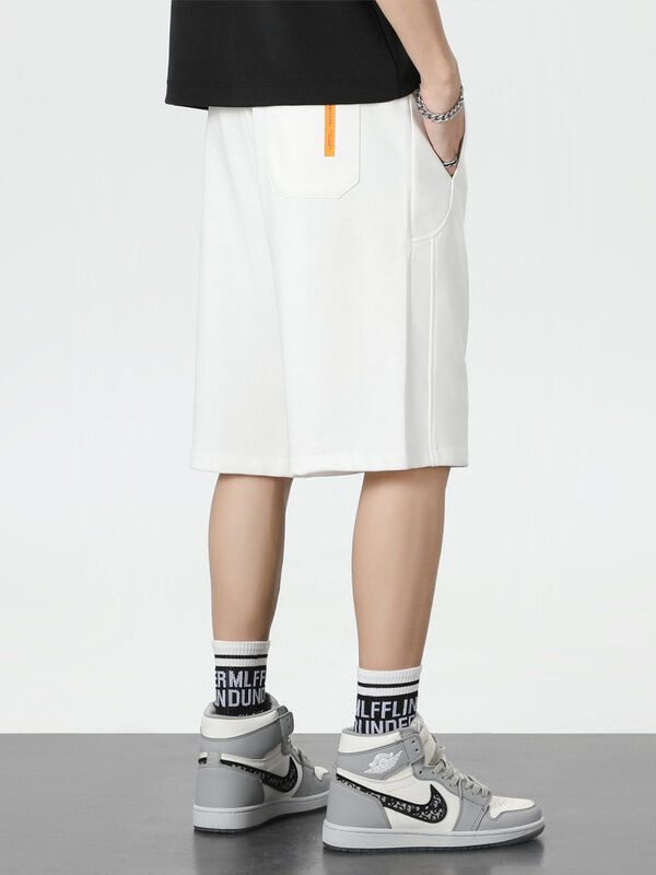 Летние мешковатые спортивные шорты для мужчин в стиле хип-хоп, уличная одежда, свободные шорты для бега, мужские прямые хлопковые повседневные шорты размера плюс 6XL 7XL 8XL