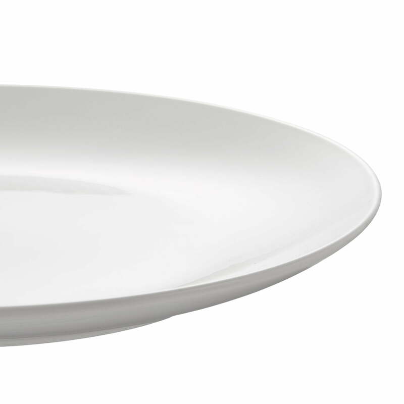 Mainstays Glazed White Stoneware Dinnerware Set, 12-Pieces Dinnerware Sets
