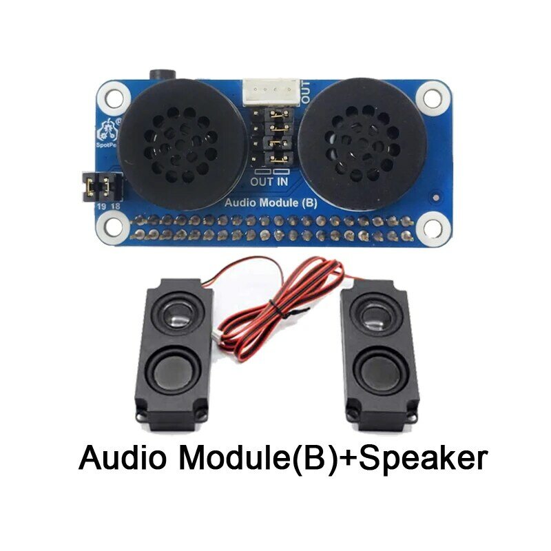 Placa de expansão do orador pwm da framboesa pi placa de som gpio amplificação de áudio para zero/3b/4b