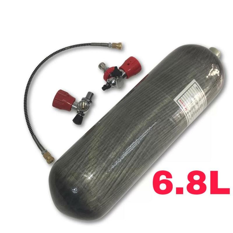 Acecare 3L/6.8L/9L CE Carbon Fiber Scuba Diving Tank Bottle 30Mpa 300Bar 4500psi with Valve Fill Station M18*1.5 SCBA Firesafety