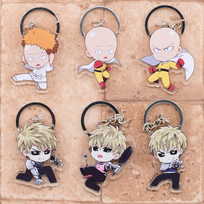 Japanse Anime Sleutelhanger Arcylic Cartoon Figuren Sleutelhangers Kids Cadeau Sleutelhanger Accessoires